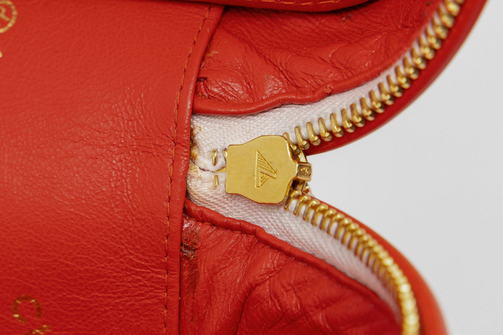 Chanel 1995 Spring/Summer Barbie Collection Chanel Red Patent Top Handle Vanity Bag