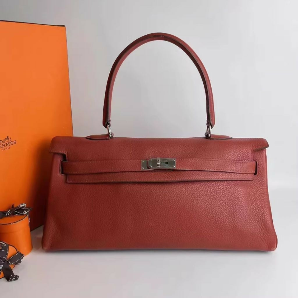 Hermès Shoulder Kelly 9M Red Togo Leather palladium hardware