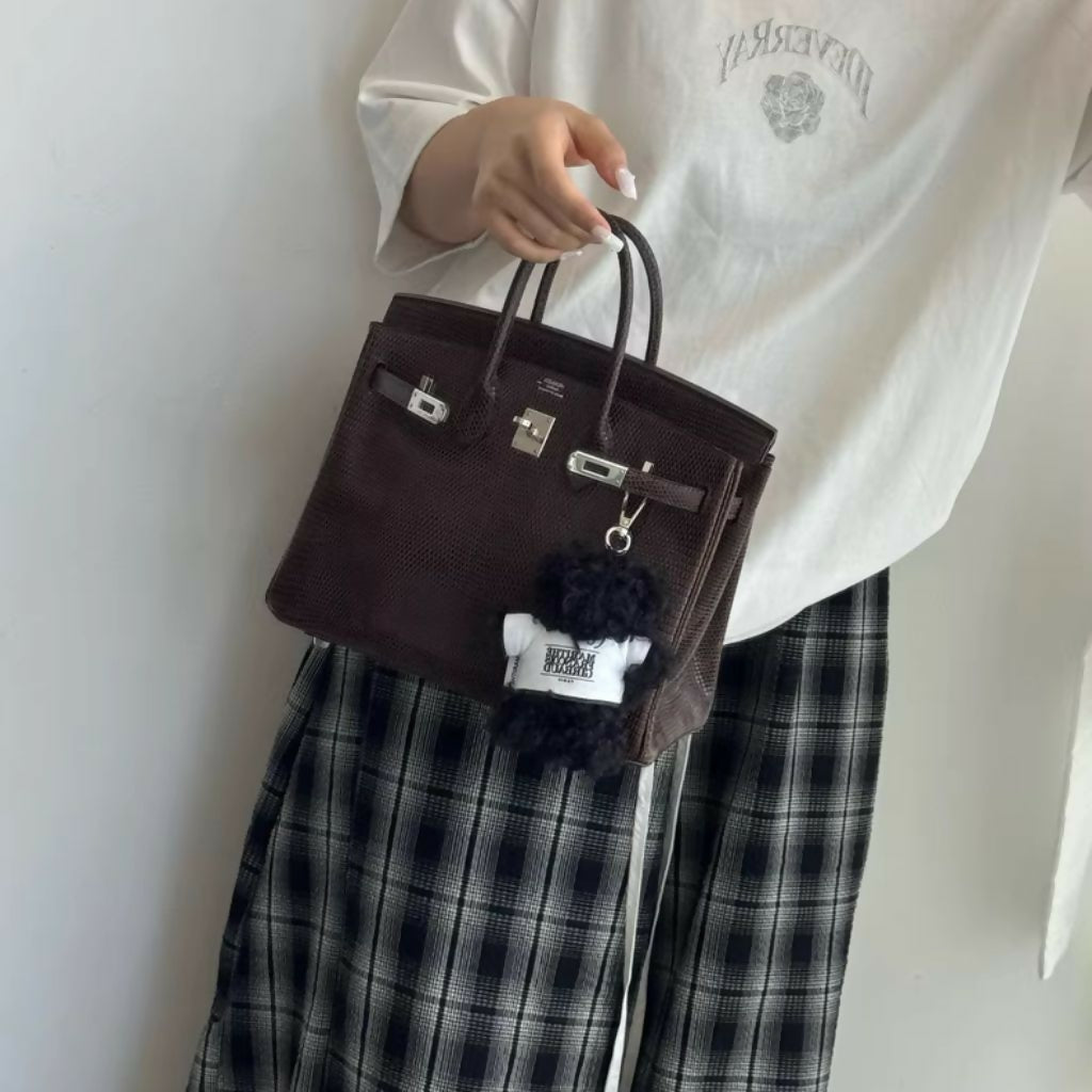 Hermès Birkin 25 Ebony Lizard Leather palladium hardware