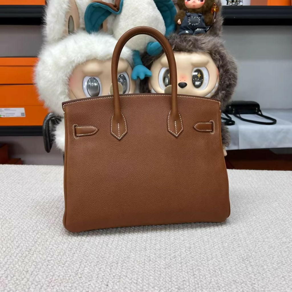 Hermès Birkin 30 Fauve Barenia Faubourg Gold Hardware