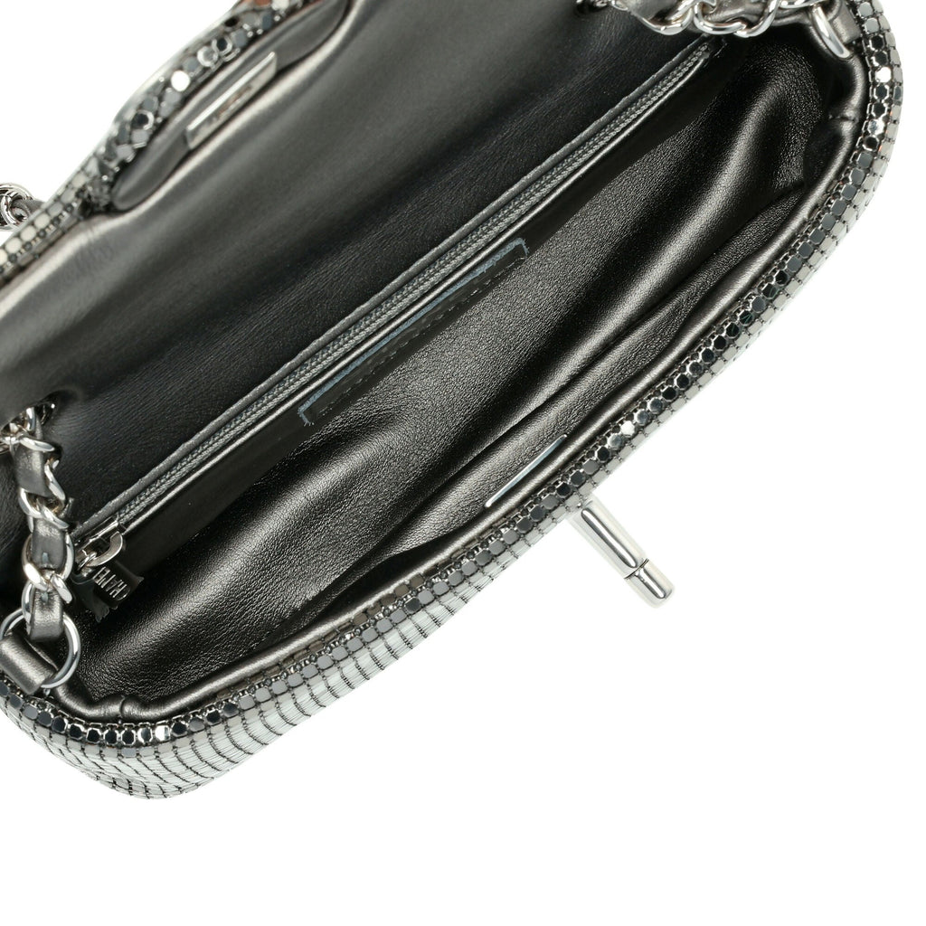 Chanel Fall/Winter 2021 Metallic Mesh Mini Flap Bag