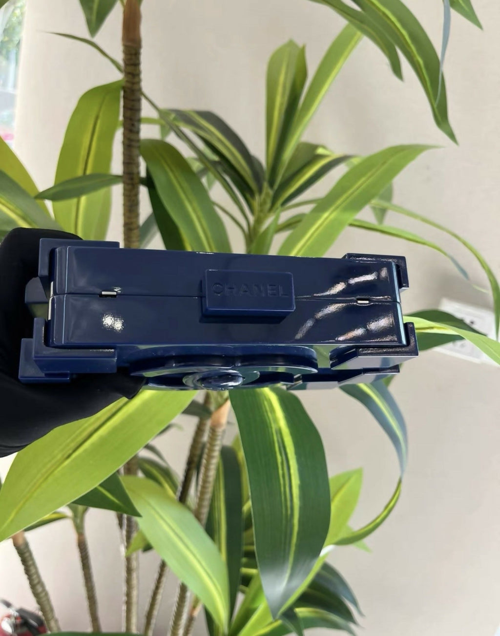 Chanel Lego Navy Clutch box