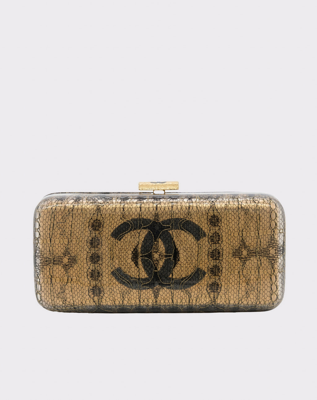 Chanel Vintage 2004-2005 Lace Gold Minaudière