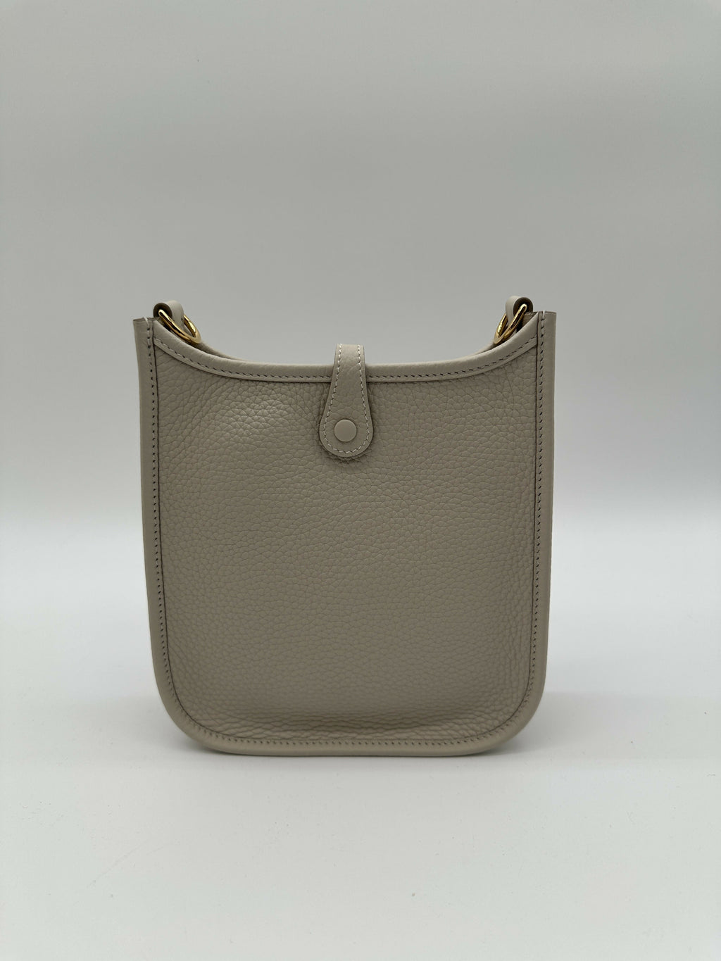 Hermes Mini Evelyne Clemence Craie GHW Stamp K 2025